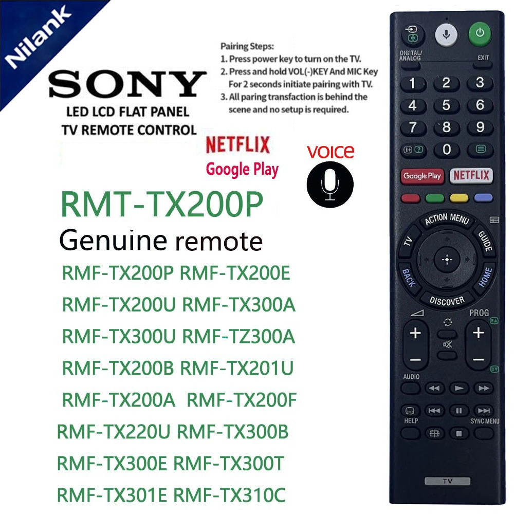NiLANK Remote Điều Khiển Tivi SONY  giọng nói TX200P có video hướng dẫn kết nối với tivi-Hàng chất l
