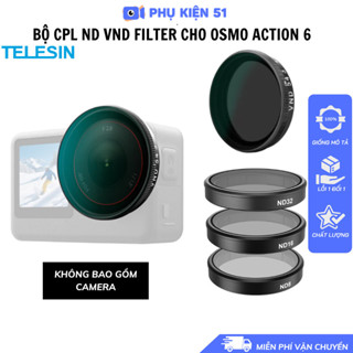 Bộ lọc Telesin CPL ND UV VND cho Action 6 kiểm soát ánh sáng , phân cực , tạo hiệu ứng chuyên nghiệp