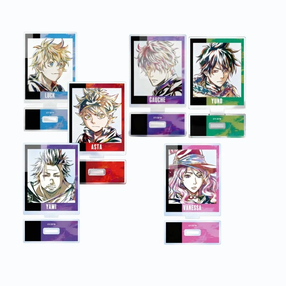 Standee Anime Black Clover Mô hình Mica Trang Trí Để Bàn Nhân Vật Asta Yuno Yami Noelle Luck Gauche 