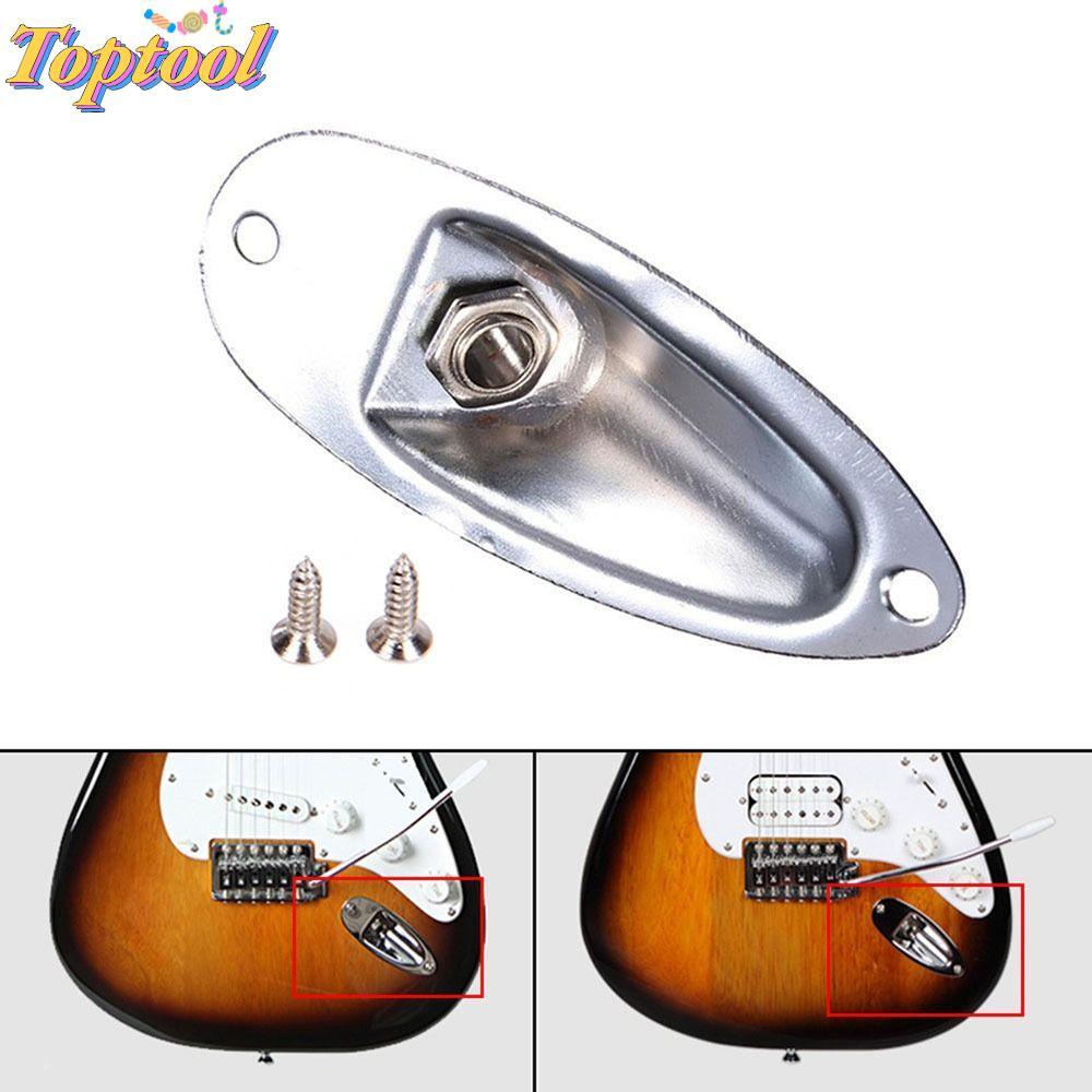 TOPTOOL Guitar Đầu Vào Jack, Thuyền Hình Đàn Guitar Điện Đàn Guitar Jack Đĩa, Linh Kiện Thay Thế Jac