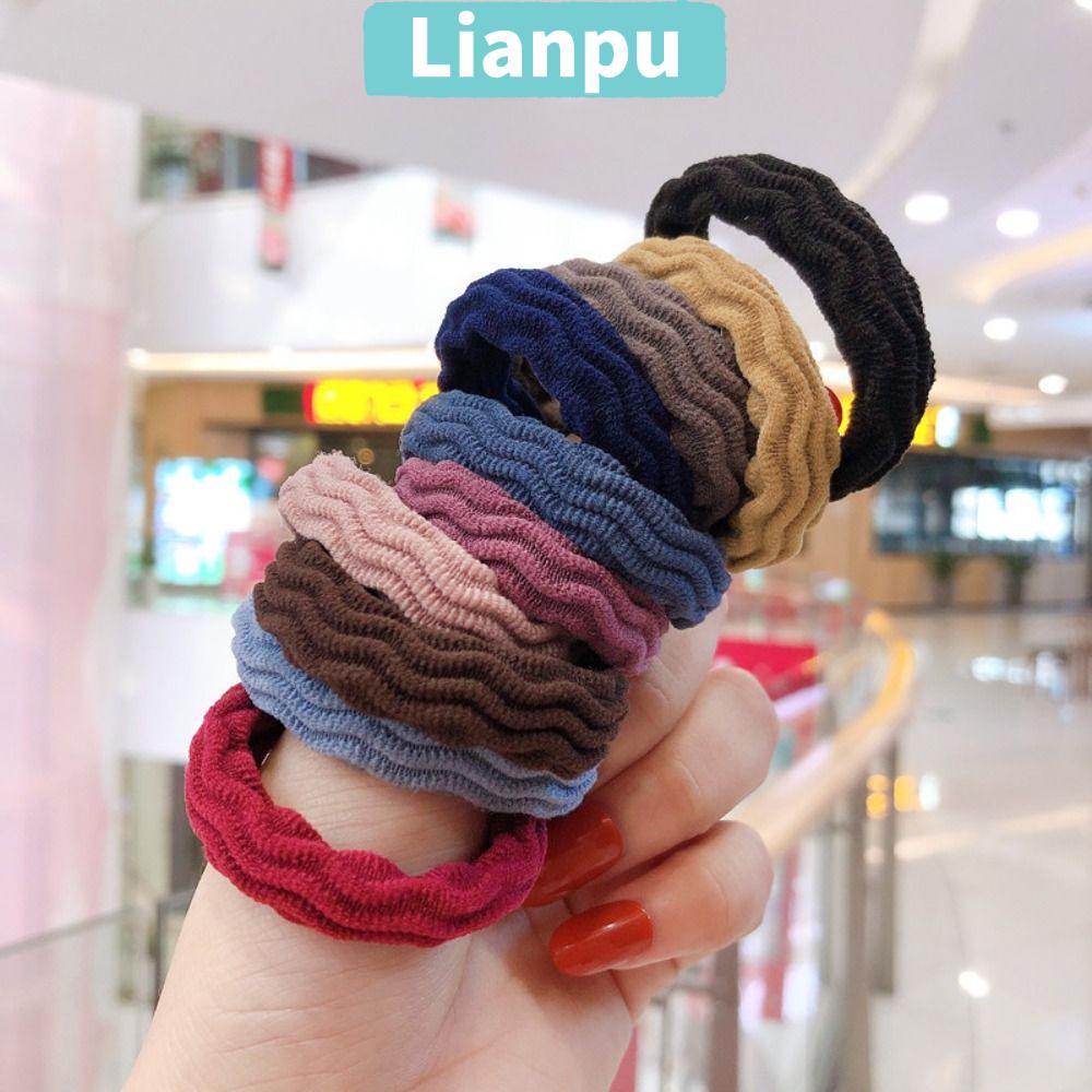 LIANPU - 10 Dây Cao Su Scrunchie Co Giãn, Phù Hợp Cho Bé Gái