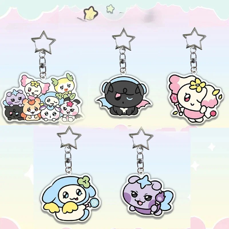 Móc khóa ANITEEZ ATEEZ Album GOLDEN HOUR Part 3 Mica Acrylic Kpop siêu dễ thương Phụ kiện túi xách Q