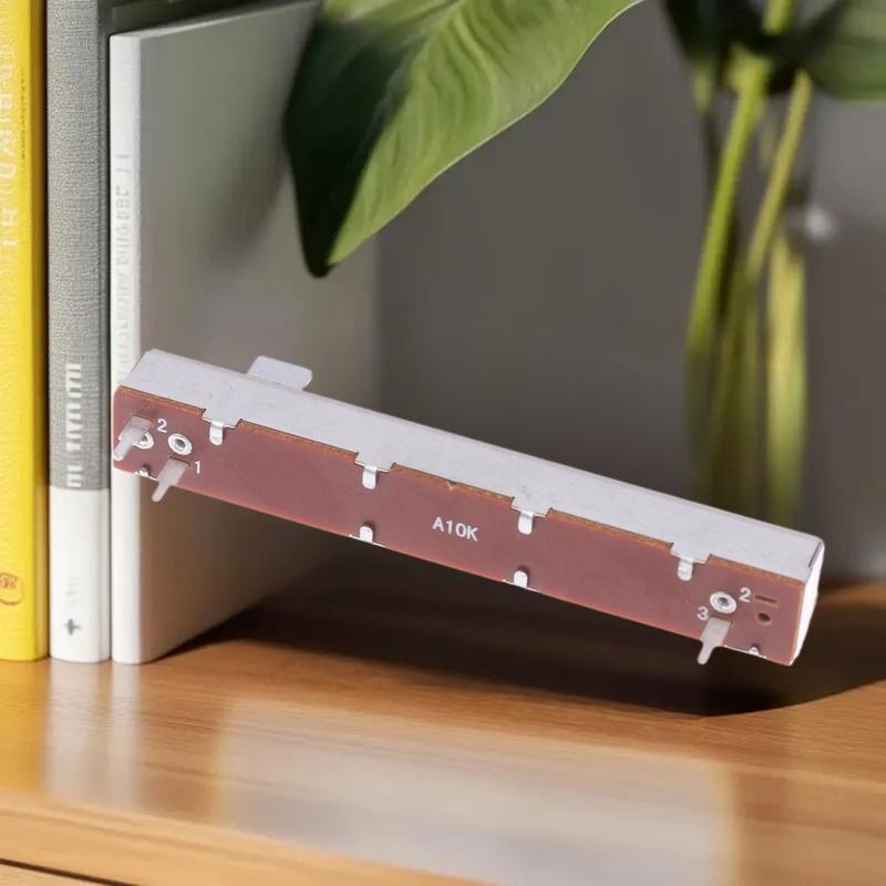 WSS 88mm 3 chân Đơn Chiết áp A10K B10K Trượt thẳng Chiết áp Mono Kênh Trộn Fader Stroke 6MM mới