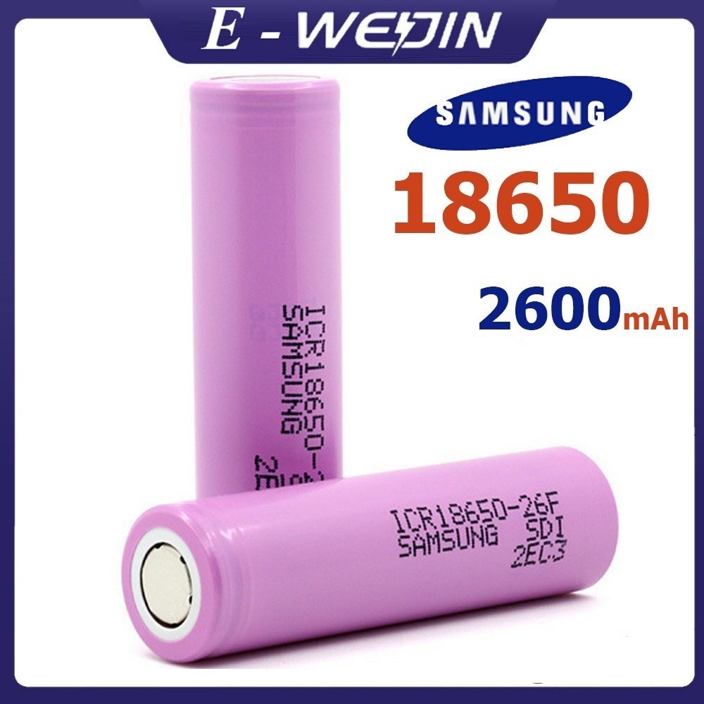 Pin Samsung 18650  2600mah - ICR18650 26F , Pin nguồn chuyên nghiệp công cụ điện năng lượng cao Pin 