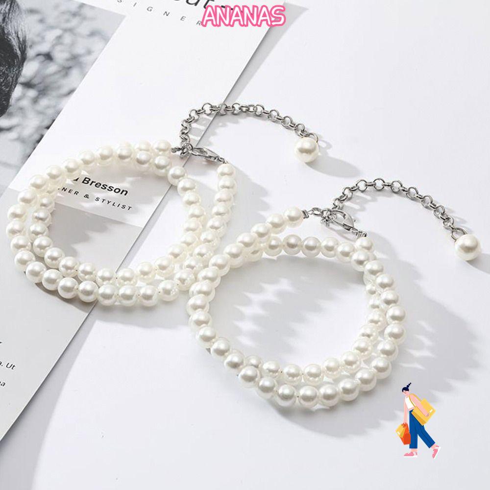 Dây Giày Nữ ANANAS, Dây Giày Cao Gót Trắng Có Thể Điều Chỉnh, Dây Xích Chống Trượt