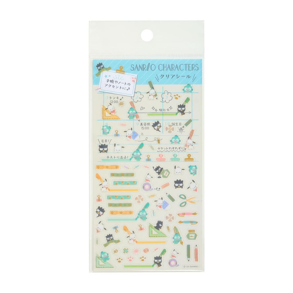 Sanrio Characters Transparent Sticker Pochacco Hangyodon Cute Kawaii Planner Decoration Sticker