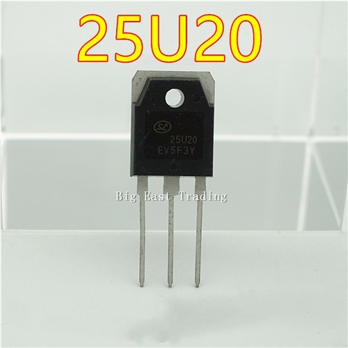 5 chiếc 25U20 TO-3P SFR25U20PN TO3P SFR25U20PNA Transistor phục hồi nhanh cho máy hàn biến tần, đảm 