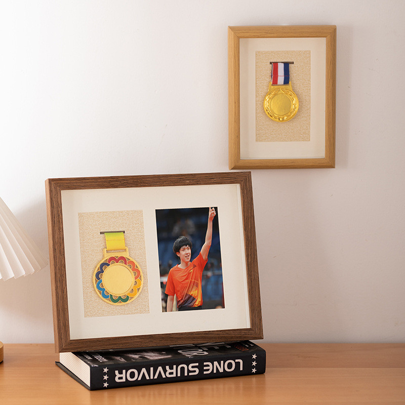 Hollow product#Decorative storage box, marathon table, wooden photo frame keepnew Picture Frame Meda