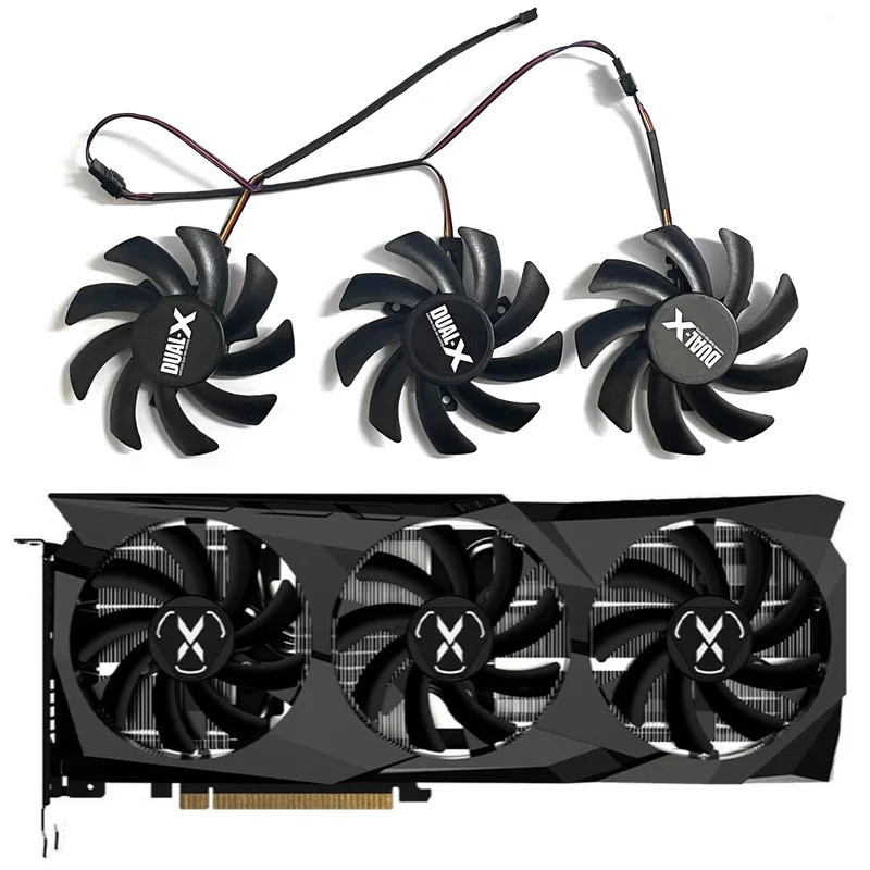 FDC10H12S9-C T129215SU 85MM 4Pin XFX RX 6700 XT Quạt GPU Cho XFX Speedster SWFT 309 Radeon RX 6700 X