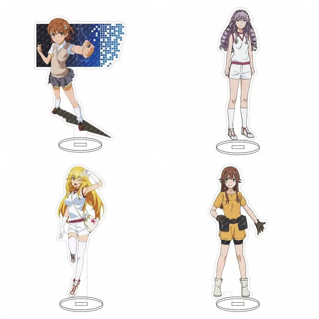 Mô hình Standee anime Toaru Kagaku no Railgun A Certain Scientific Railgun mica nhân vật Misaka Miko