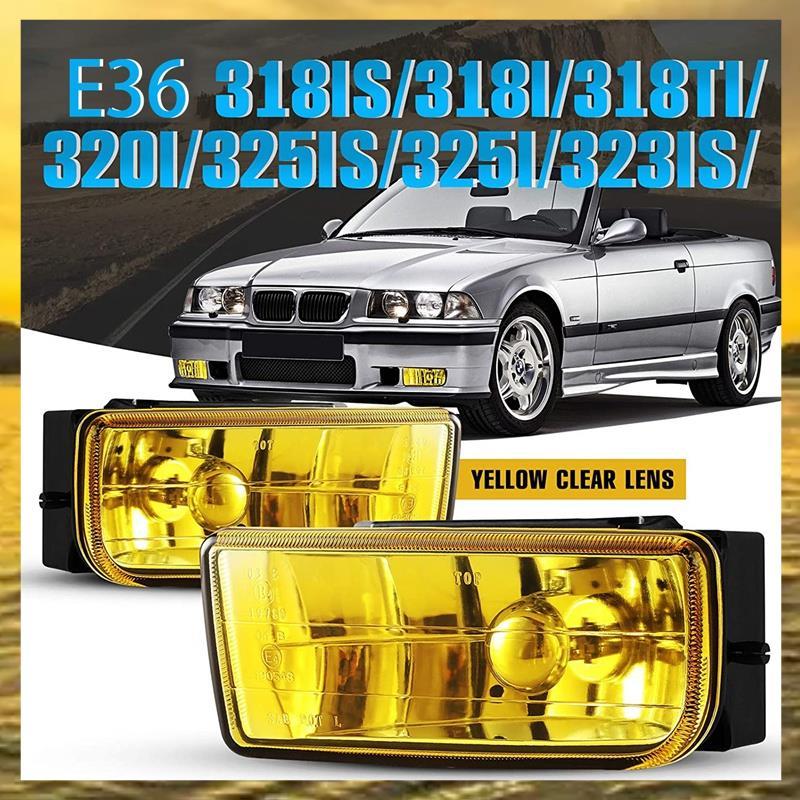 (P U T L) Đèn Sương Mù E36 Cho M3 (E36) 3 Series 1992-1999 Lắp Ráp Thay Thế Đèn Sương Mù 1 Cặp (Ống 