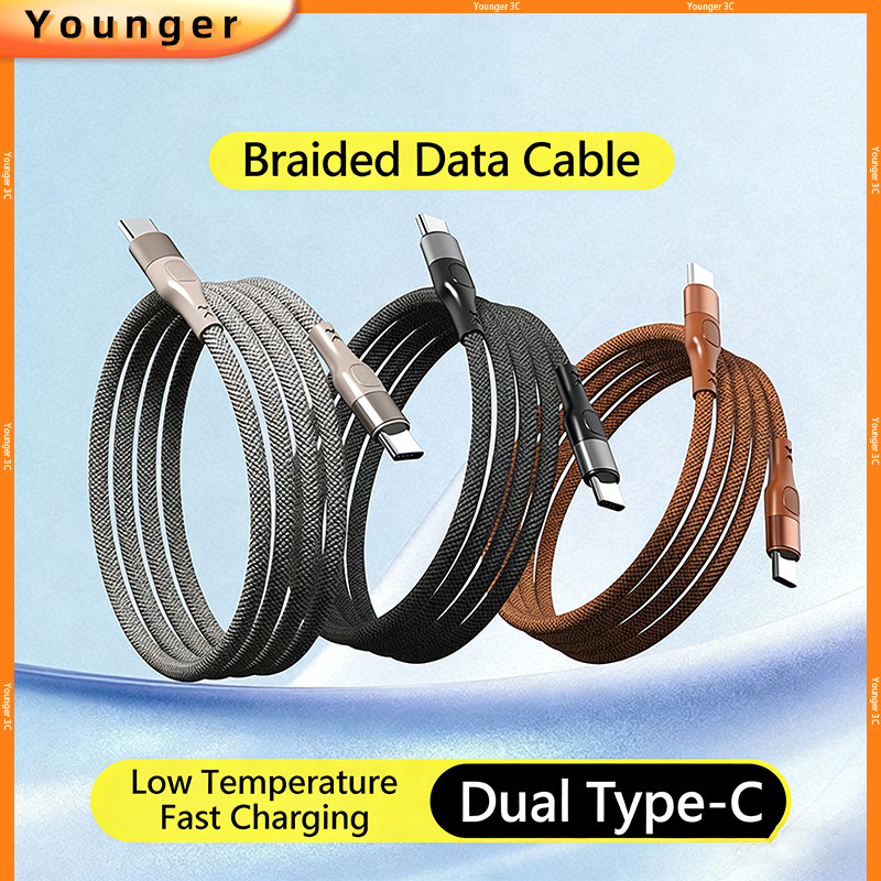 Cáp dữ liệu bện linh hoạt 100W, tương thích rộng rãi với truyền dữ liệu máy tính bảng IOS 16 / 17 + 