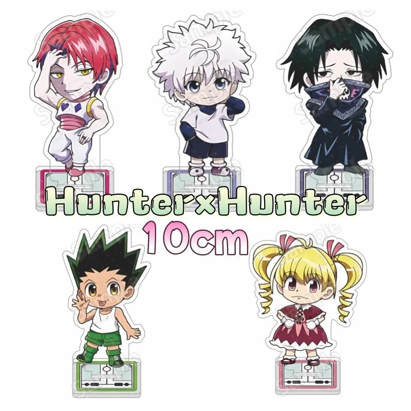 Standee Hunter x Hunter Mô hình Anime Thợ Săn Tí Hon mica Acrylic trang trí bàn học Gon Killua Hisok
