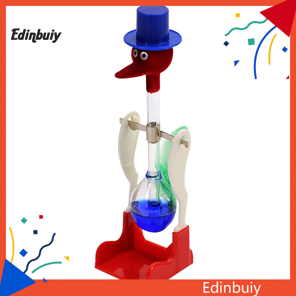 EDI Creative Non-Stop Liquid Drinking Glass Lucky Bird Duck Bobbing Magic Prank Toy