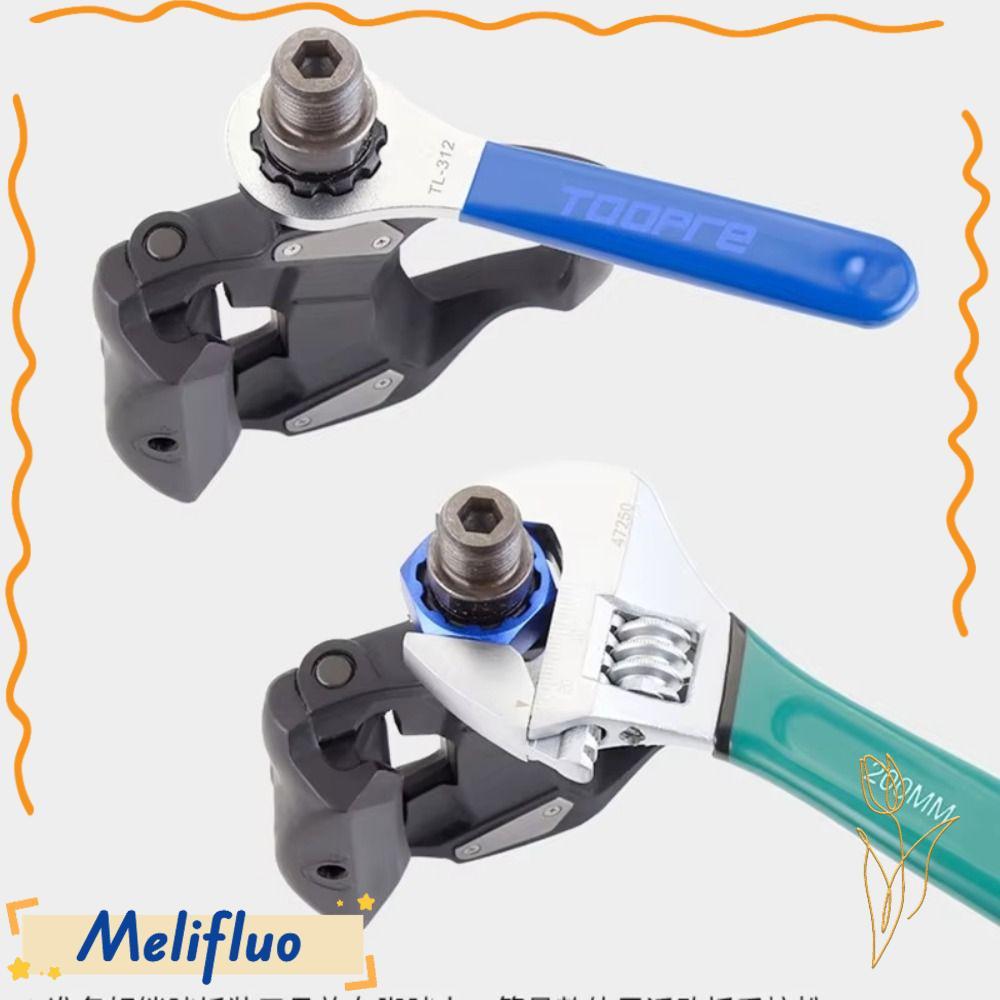 Dụng cụ trục chính trục bàn đạp MELIFLUO, Công cụ loại bỏ bàn đạp xe đạp đa chức năng, chống mài mòn