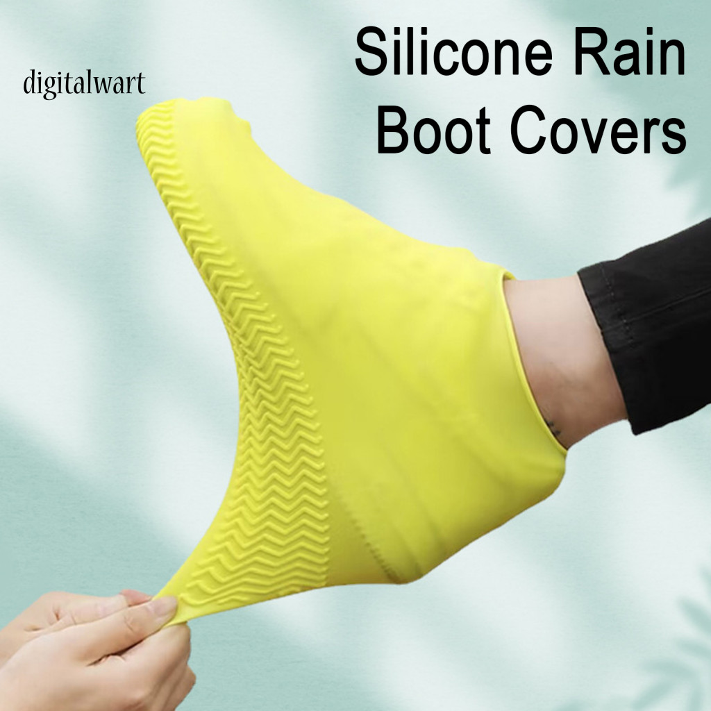 Kỹ thuật số| Vỏ giày chống nước Vỏ giày chống nước Vỏ giày chống nước bằng silicon chống thấm nước – Giày Overshoes đàn hồi chống trượt cho nam nữ Giày chống mưa dày dặn cho ngoài trời