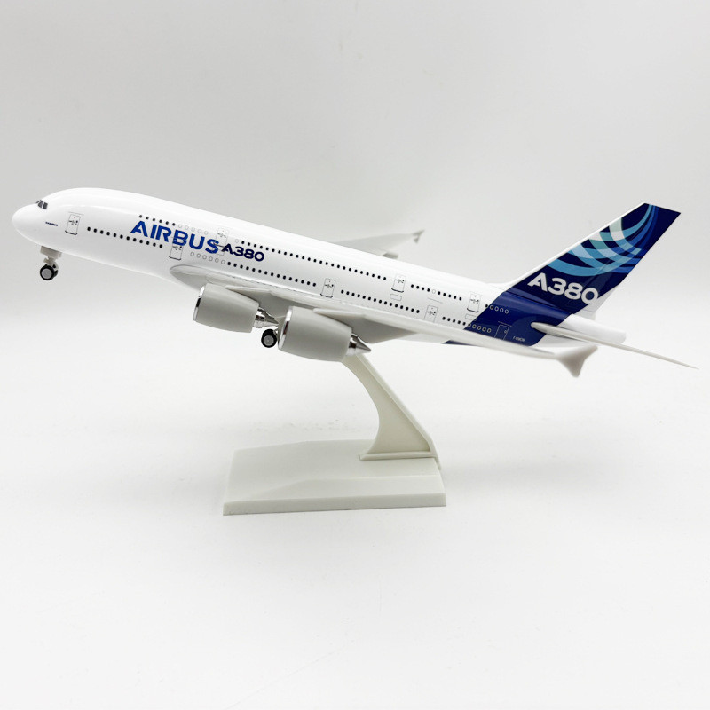 Mô hình máy bay 30CM Máy bay dân dụng A380 Nguyên mẫu Máy bay tĩnh A380 Model