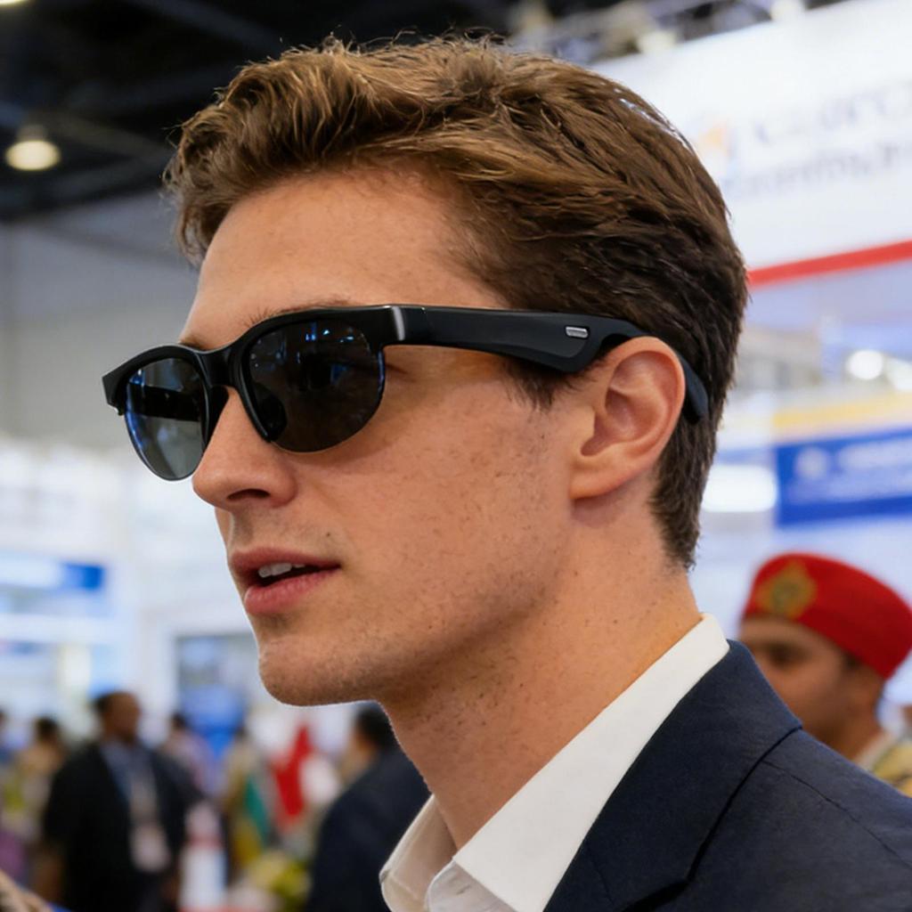 AI Smart Translation Glasses Lightweight Simultaneous Interpretation Eyeglasses Smart Glasses for Wo