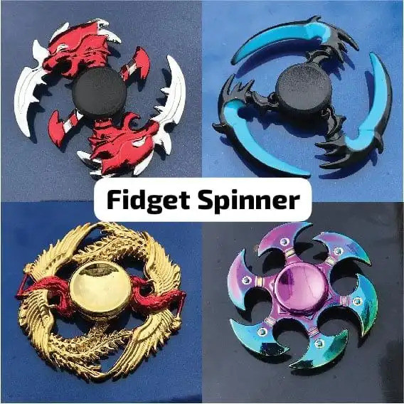 Kim Loại Fidget Spinner Kim Loại Sắt Ngón Tay Spinner Đồ Chơi Cho Ngón Tay Quay Pro Phượng Hoàng Ngó