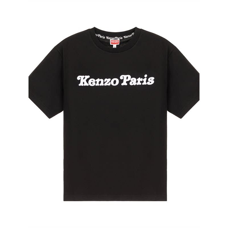 Kenzo Áo Thun Nam Xuân Hè, Cổ Tròn In Chữ
