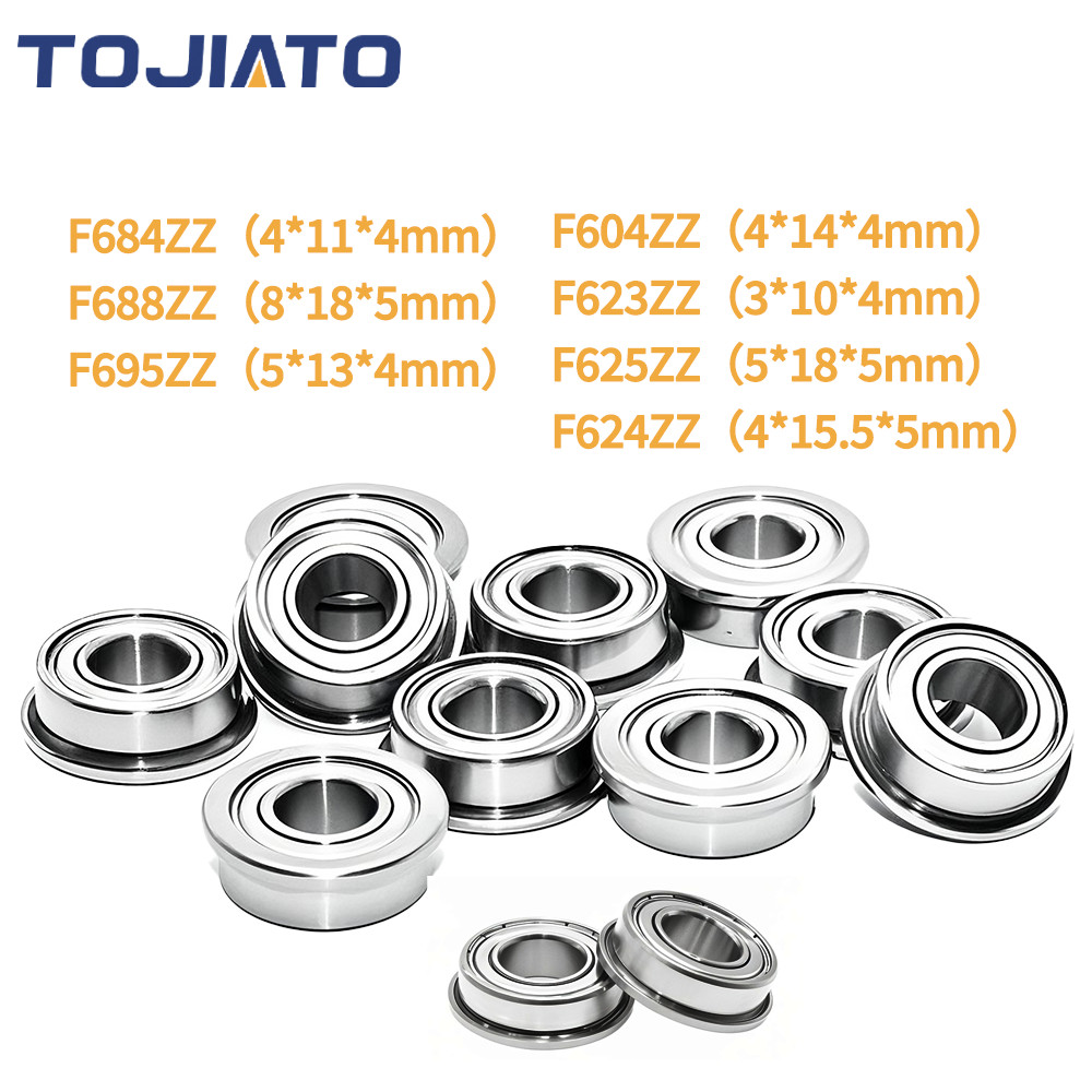 4 Vòng bi chịu lực mặt bích F604ZZ F623ZZ F624ZZ F625ZZ F688ZZ F684ZZ F695ZZ 3D Bộ phận máy in Vòng 