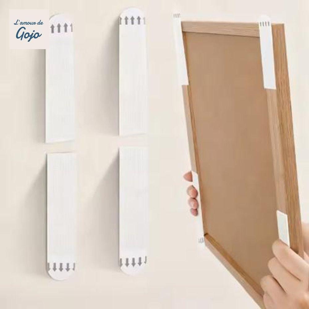 GOJO 12 Cặp Dải Treo Hình, Dải Băng Khung Không Dấu Vết Hạng Nặng, Dải Treo Tường Băng Không Bị Hư H