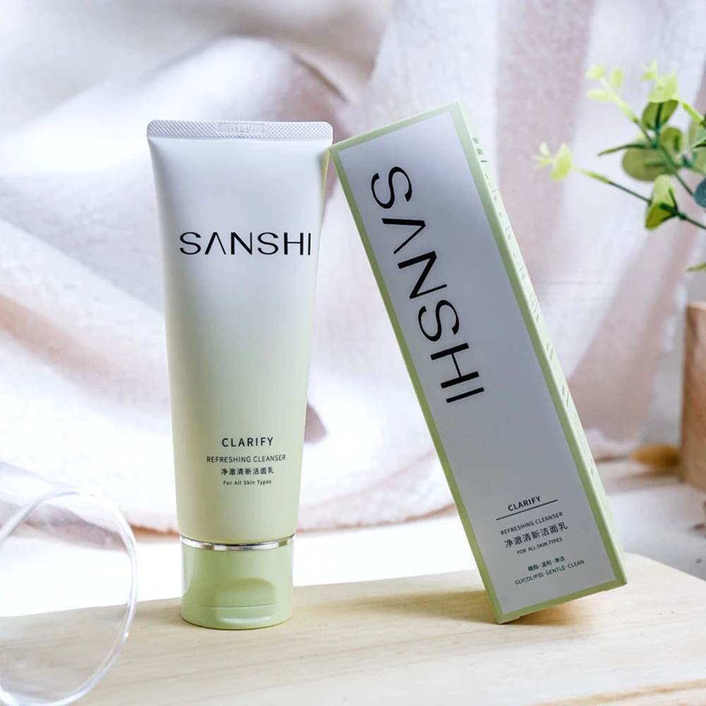 SANSHI Amino Acid Facial Cleanser Mild Moisturizing Foam Refreshing Skin Facial Cleanser