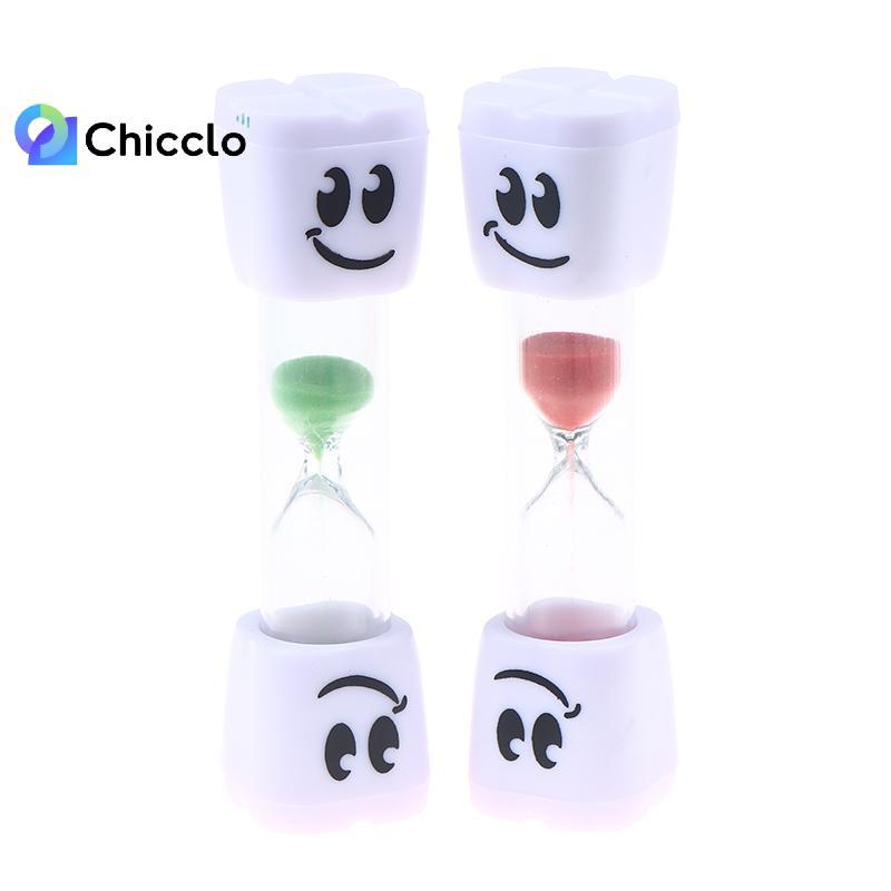 [chiccloset0] Hẹn giờ mắt to sáng tạo 2 phút Đồng hồ cát hẹn giờ cho trẻ em Đánh răng Cát Cát hẹn gi