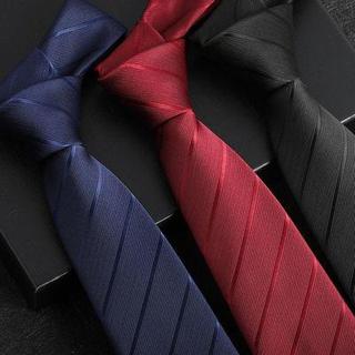 Văn phòng ‌Burgundy Đen Xám Đỏ Xanh Sọc Cà Vạt Độ Cao 1200-Thread Self-Tie Thích Hợp Cho Nam Nữ Trang Phục Thanh Lịch Lý Tưởng Cho Chổi Đám Cưới Cà Vạt