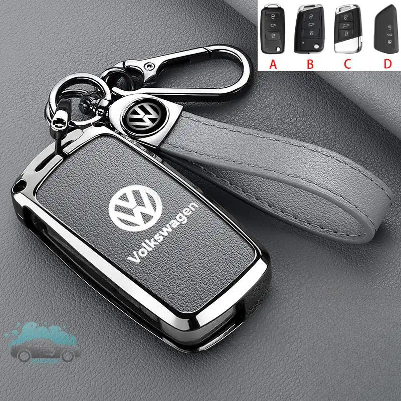 Vỏ Chìa Khóa Kim Loại Chìa Khóa Từ Xa Fob Bao Móc Khóa Dành Cho Xe Volkswagen Mới Magotan B8 Bộ Chìa