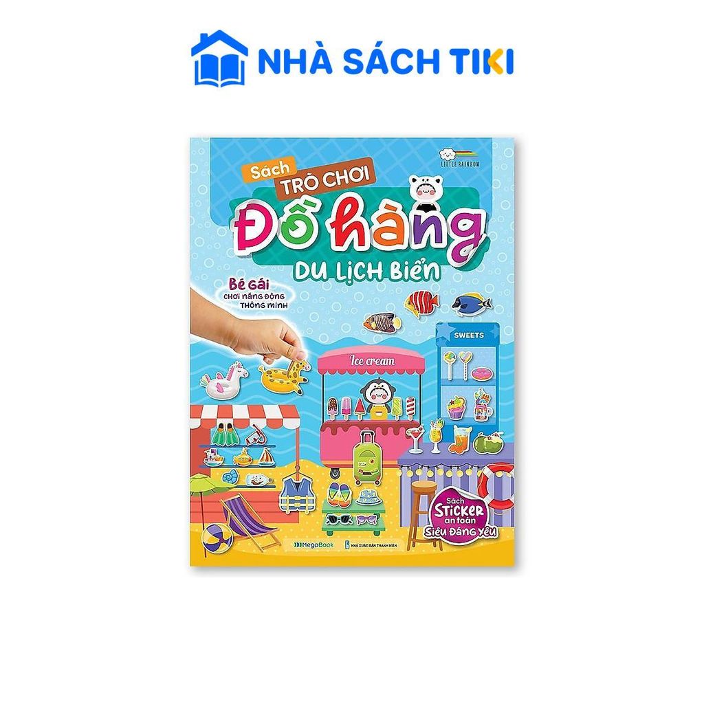 Sách Trò chơi Đồ hàng Du Lịch Biển (Hơn 200 Stickers) - Megabook