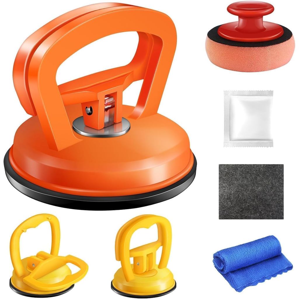 Dent Puller, Car Dent Puller 3 Gói Dent Remover Tool Dent Removal Kit cho cốc hút ô tô Dent Puller v