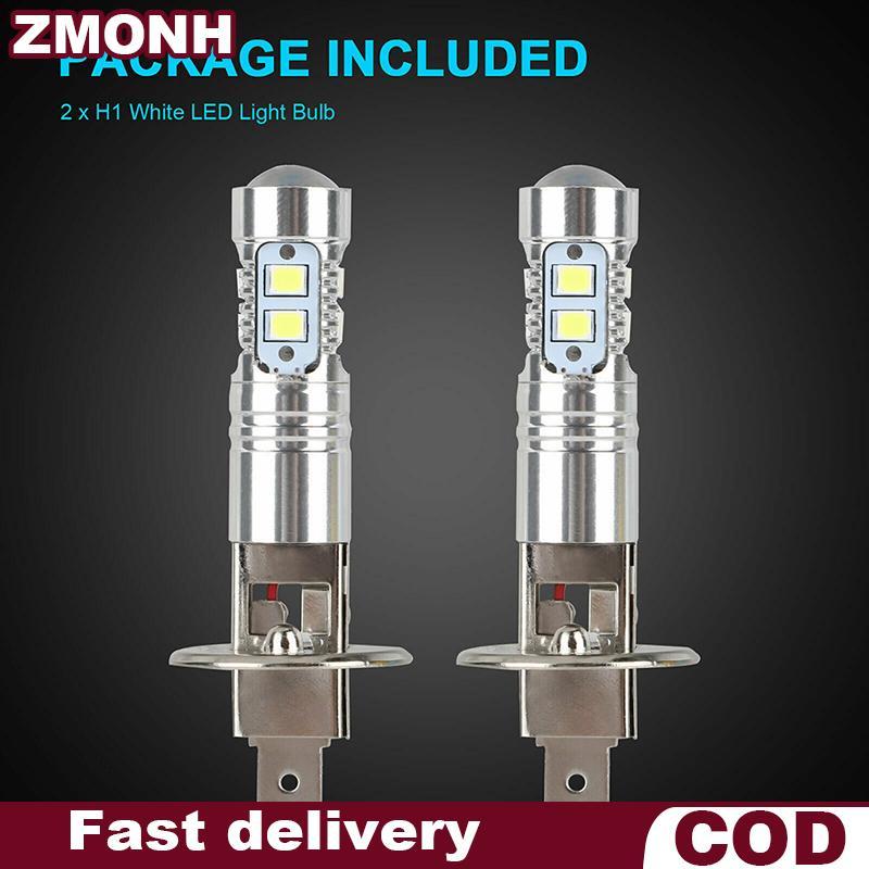 Zmo 1 cặp H1 Led Đèn Pha Bóng đèn siêu sáng xe đèn pha xe ánh sáng