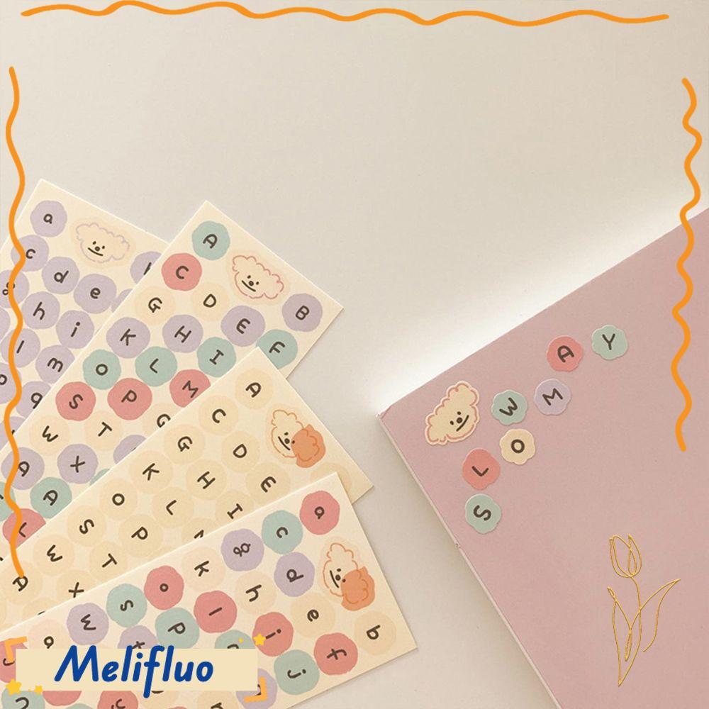 MELIFLUO Giấy Dán Nhật Ký Ablum Planner Coloful Crafts Tự Dính