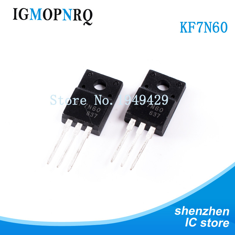 10 Chiếc KF7N60 KF7N60F TO-220 7N60 Mới Giao Hàng Nhanh