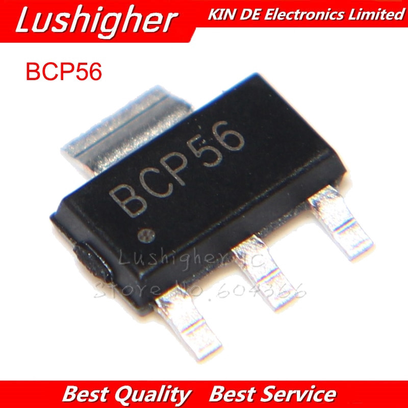 10 chiếc BCP56 SOT223 BCP56T1G SOT-223 Bóng bán dẫn SMD NPN miễn phí vận chuyển