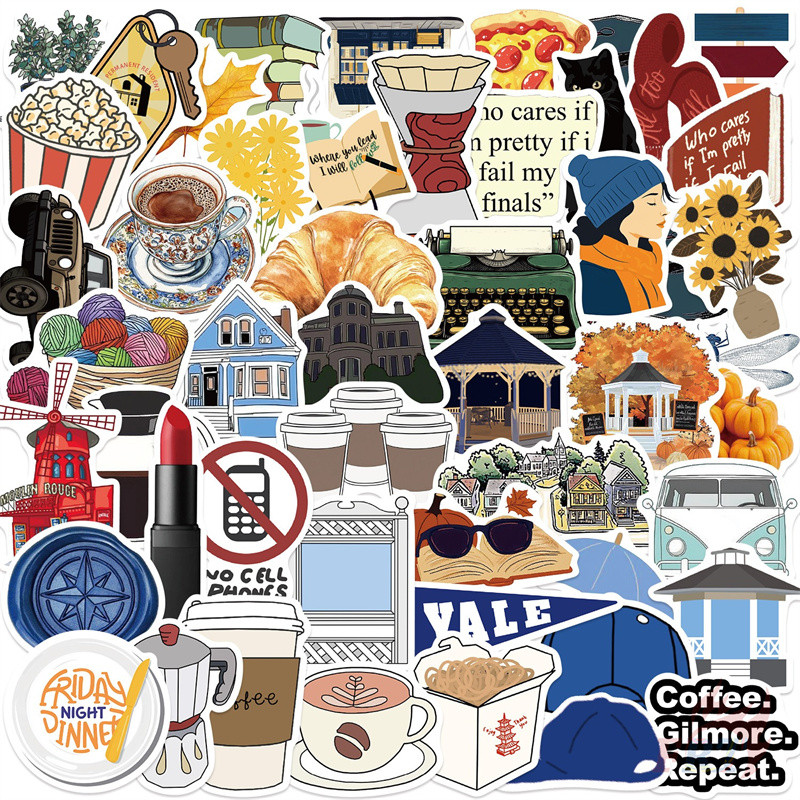 ❉ Nhãn dán Gilmore Girls Series 04 ❉ 50 Cái / bộ DIY Chống Thấm Nước Thời Trang Doodle Đề Can Dán