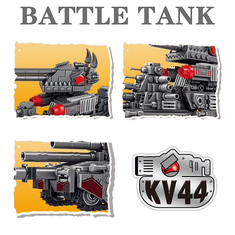 Kv-99 Tank kv44 Khối xây dựng tối thượng Tương thích 2025 Chiến tranh thế giới thứ hai Mô hình lắp r