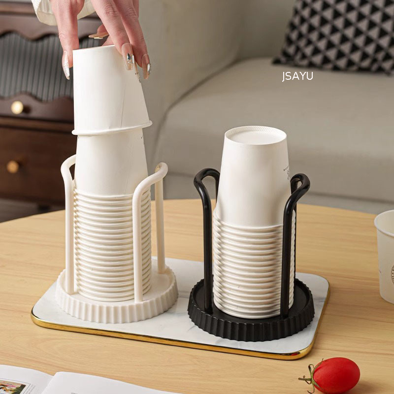 Giá đỡ cốc giấy để bàn sáng tạo, tiện dụng cho gia đình và văn phòng, không cần khoan.