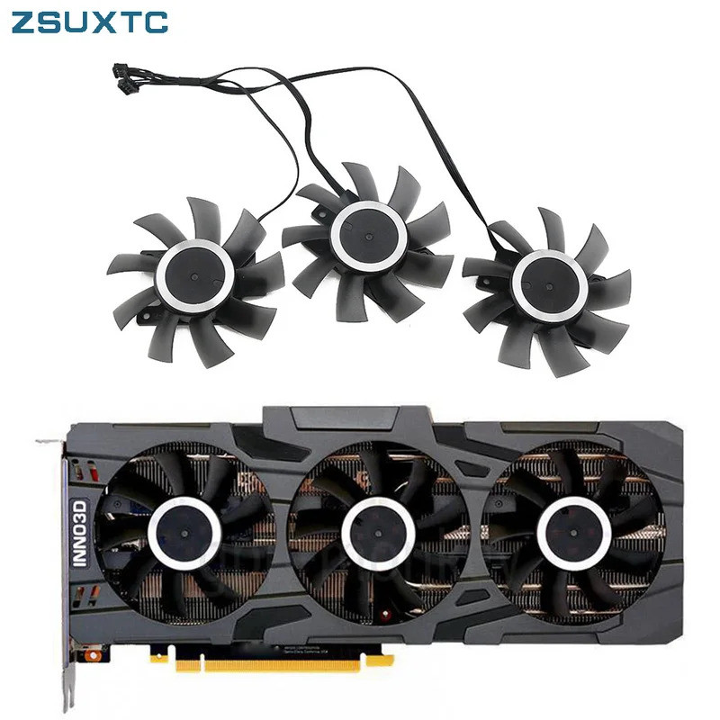 HL 3 Cái / lốc CF-12815S RTX2070 RTX2080 Dành Cho Inno3D GEFORCE RTX 2080 2080Ti 2070 Quạt Card Đồ H