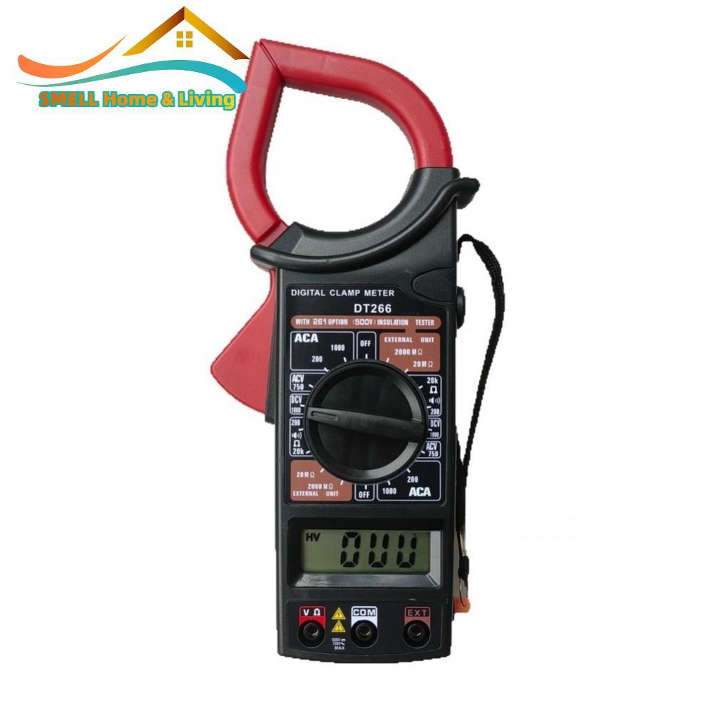 Máy đo kẹp kỹ thuật số DT266 Máy kiểm tra điện áp AC DC 1000A với thử nghiệm cách nhiệt