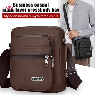 HWETR Nam Túi Thời Trang Kinh Doanh Túi Da Fanny Pack Nam Da Thật Chính Hãng Đeo Ngang Túi Đeo Vai Chất Lượng Cao Tote Mới