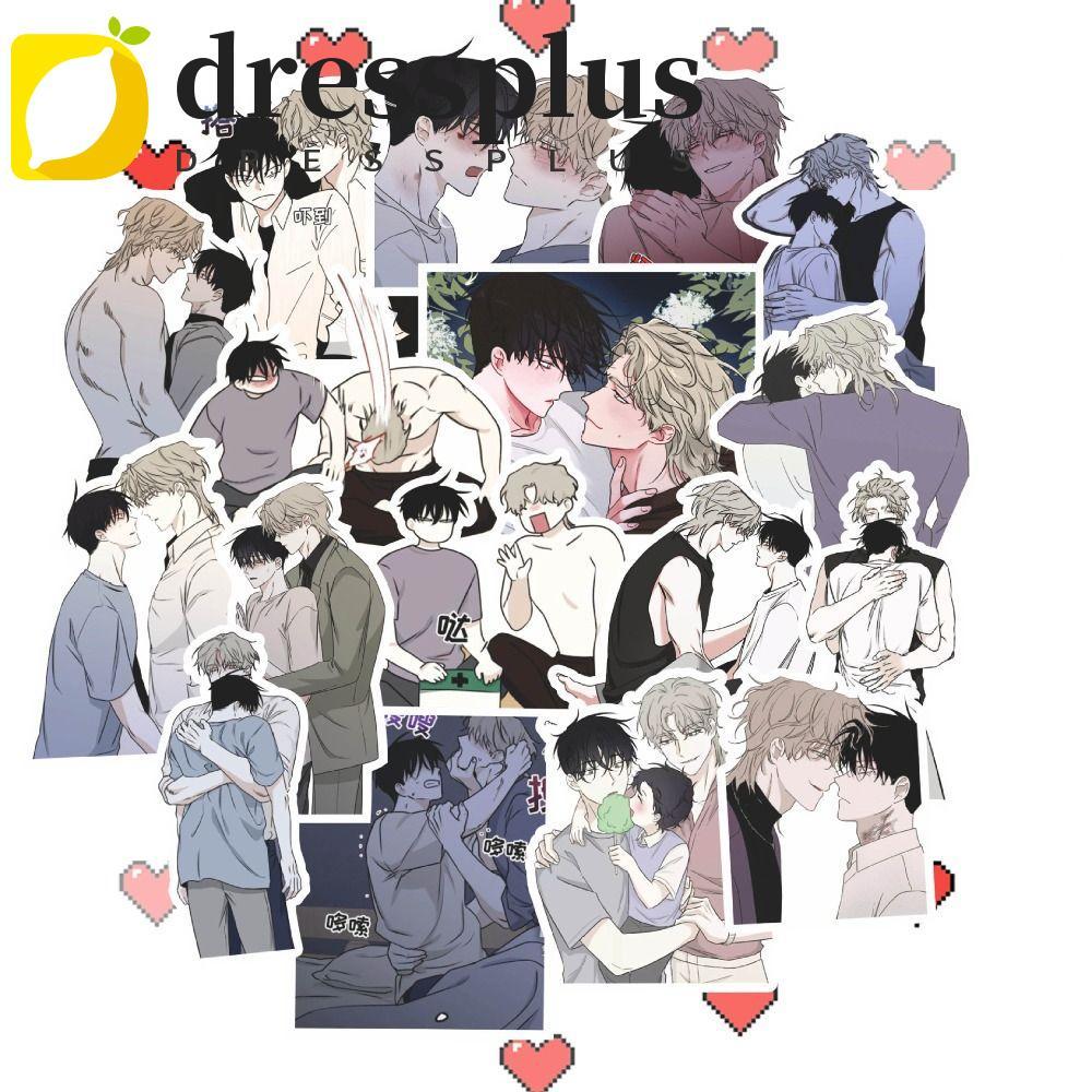 DRESSPLUS Hàn Quốc BL Manwha Jinx Sticker, Hàn Quốc BL Manwha Kim Dan Joo Jaekyung Manga Sticker, Jo