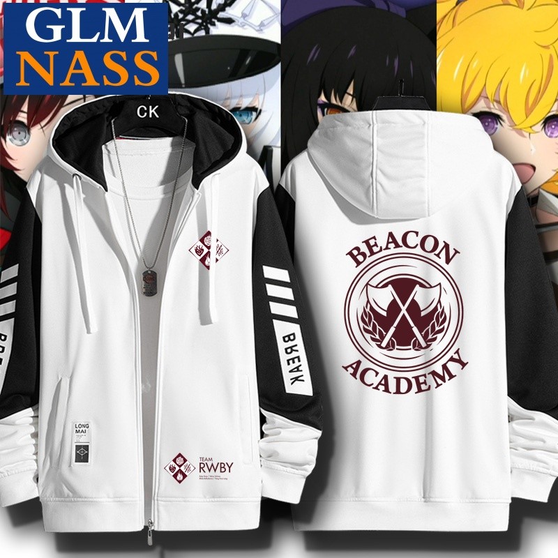 [Hàng có sẵn] RWBY Four-Color Wars Ruby Rose Crescent Rose Willow White Cardigan có mũ trùm đầu Quần