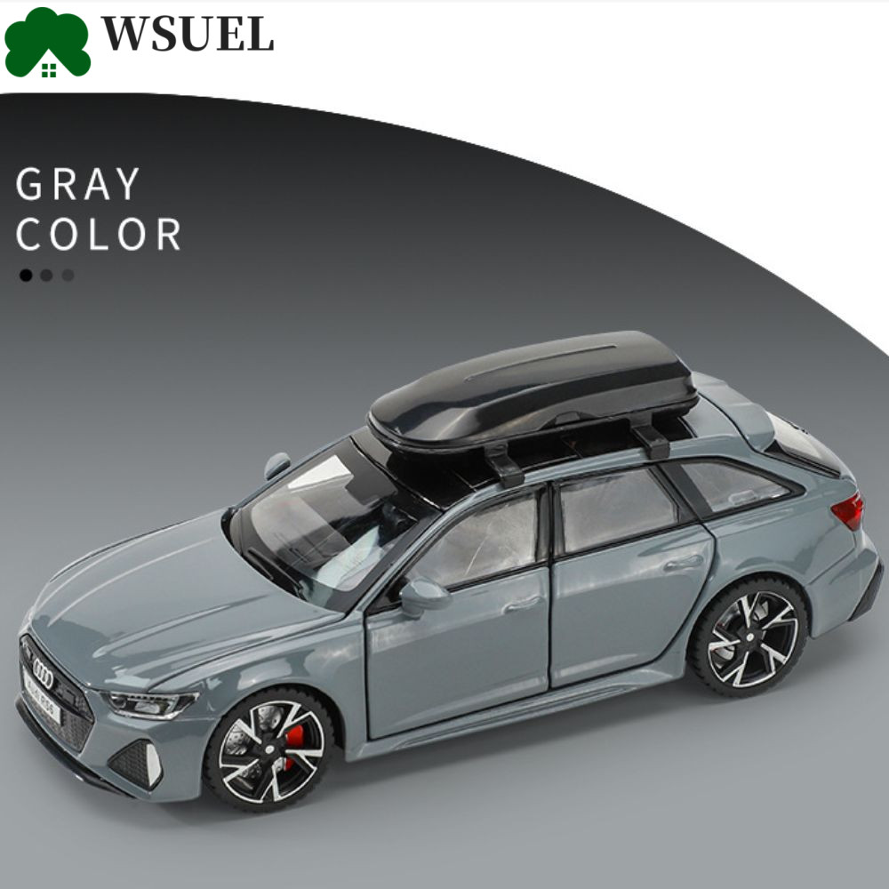Mẫu xe đồ chơi WSUEL Audi RS6, 1: 32 7 cửa mở Mô hình xe hợp kim Audi, Bộ sưu tập xe mô hình Hợp kim