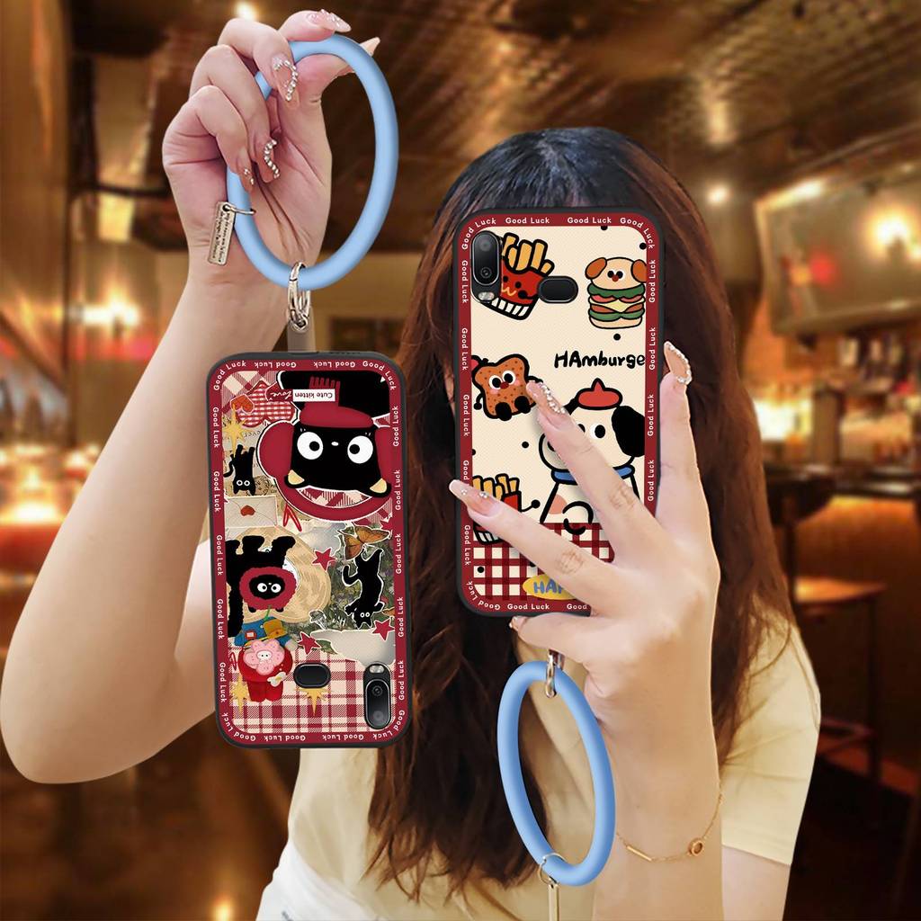 Nhẫn Dễ Thương Ốp lưng Samsung Galaxy A6S Ốp Mềm Chống Thấm Nước Hoạt Hình Bảo Vệ Chống Bụi Bẩn Cá T