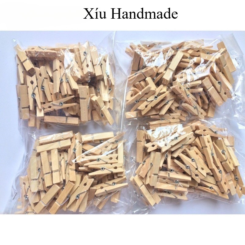 Combo 50 kẹp gỗ kẹp ảnh ( giá sỉ)