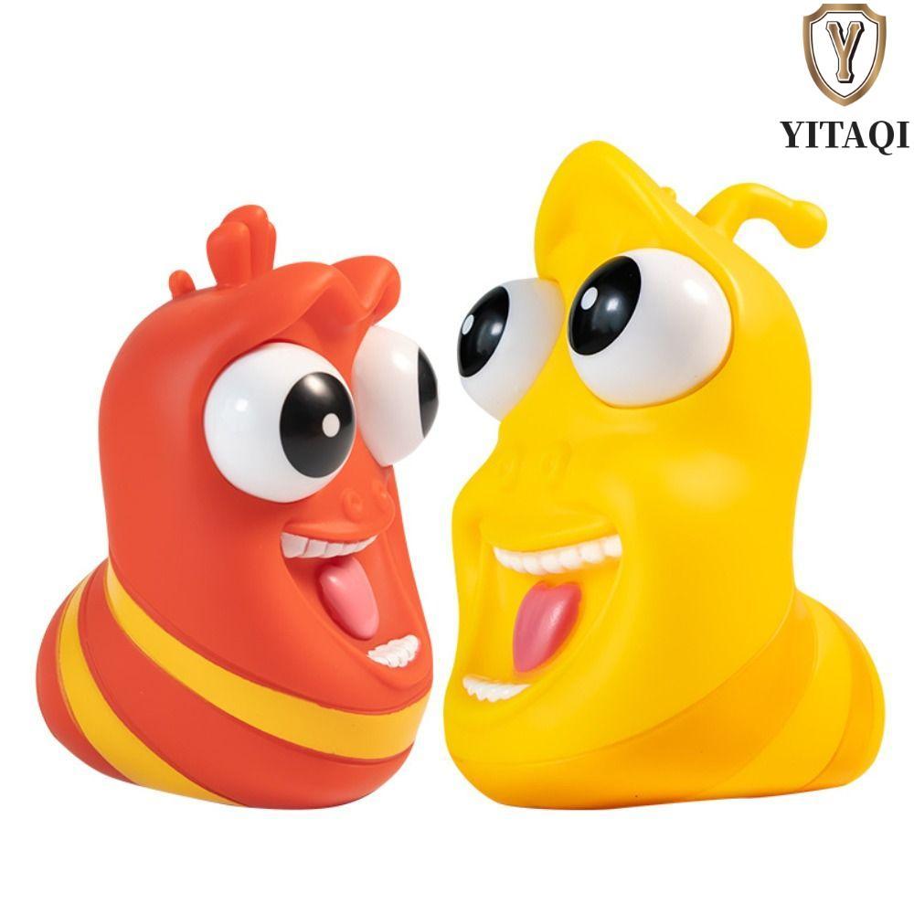 YITAQI Burst Eye Bóp Đồ Chơi, Pinch Larva Hoạt Hình Fidget Toy, Động Vật Thông Hơi Đồ Chơi Hoạt Hình