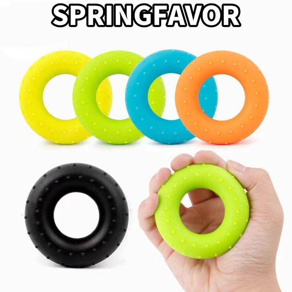 Máy tập ngón tay SPRINGFAVOR, Cáng ngón tay silicon 40LBS, Thể thao 5 màu 7 cm Grip Strength Trainer