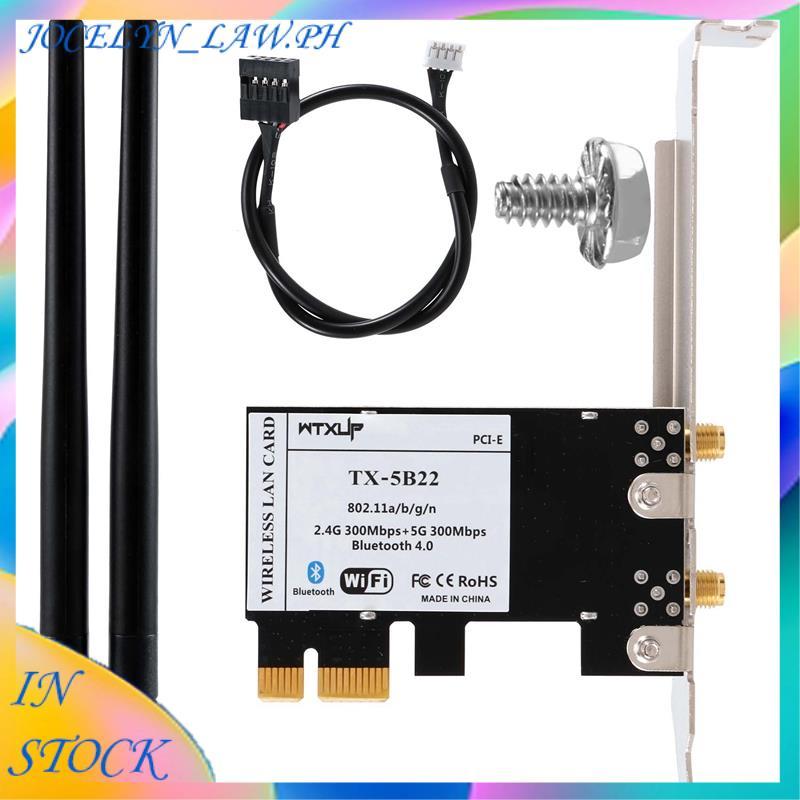 [5GPH] Thẻ mạng Wi-Fi PCIE băng tần kép N1202 AR5B22 2.4G / 5G có Bluetooth 4.0 cho máy tính để bàn 